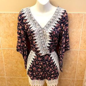 Floral romper size large